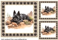 3 Desert Scottish terrier card fronts/toppers 9