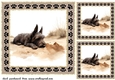 3 Desert Scottish terrier card fronts/toppers 12