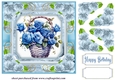 Blue rose basket card front 2
