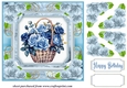 Blue rose basket card front 3