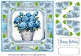 Blue rose basket card front 4