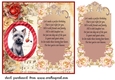 Scottish terrier red rose and music card front 3