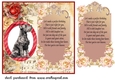 Scottish terrier red rose and music card front 6