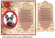 Scottish terrier red rose and music card front 7