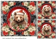 3 Christmas brown bear card fronts/toppers