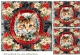 3 Christmas cat card fronts/toppers 3