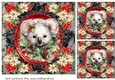 3 Christmas koala card fronts/toppers