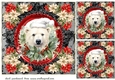 3 Christmas polar bear card fronts/toppers