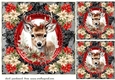 3 Christmas stag card fronts/toppers n2