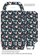 Folk art chickens gift bag 2