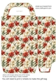 Red poinsettia gift bag n1
