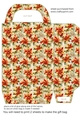 Red poinsettia gift bag n2