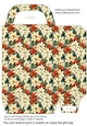 Red poinsettia gift bag n4