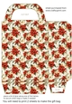 Red poinsettia gift bag n5