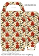 Red poinsettia gift bag n6