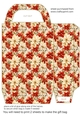 Red poinsettia gift bag n7