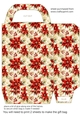 Red poinsettia gift bag n8