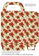 Red poinsettia gift bag n11