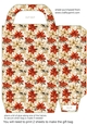 Red poinsettia gift bag n13