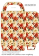 Red poinsettia gift bag n14