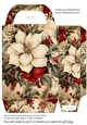 Vintage Christmas flowers gift bag 7