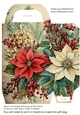 Vintage Christmas flowers gift bag 9
