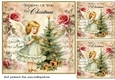 3 Christmas angel card fronts/toppers 6