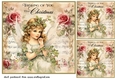 3 Christmas angel card fronts/toppers 8