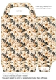 White poinsettia gift bag 1