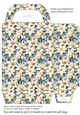 White poinsettia gift bag 4