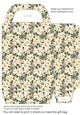 White poinsettia gift bag 5