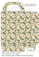 White poinsettia gift bag 8