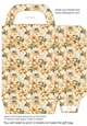 White poinsettia gift bag 9
