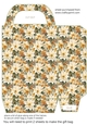 White poinsettia gift bag 10