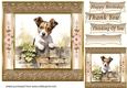 The nosy Jack Russell terrier card front 1