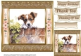 The nosy Jack Russell terrier card front 3