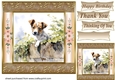 The nosy Jack Russell terrier card front 10