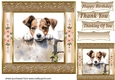 The nosy Jack Russell terrier card front 11