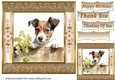 The nosy Jack Russell terrier card front 13