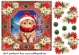 Christmas cat card front 2