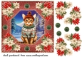 Christmas cat card front 3