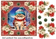 Christmas cat card front 5