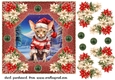 Christmas cat card front 6