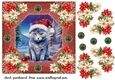 Christmas cat card front 8