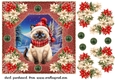 Christmas cat card front 10
