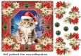 Christmas cat card front 18