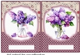 2 Lilac vase card fronts/toppers 2
