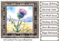 Tartan thistle card front 3