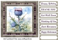 Tartan thistle card front 5