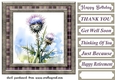Tartan thistle card front 8